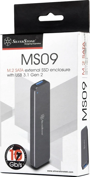 SilverStone MS09C, M.2 SSD, USB-A 3.1