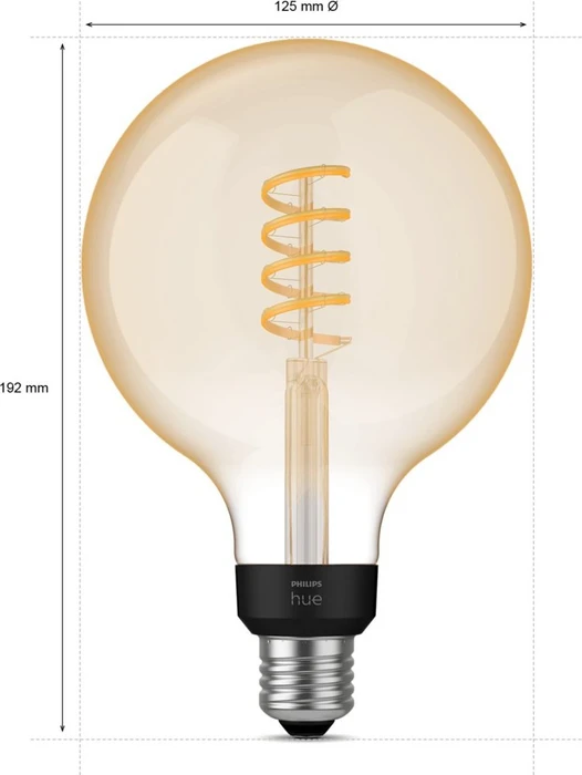 Philips Hue White Ambiance 550 Filament Giant Globe E27 7W G125