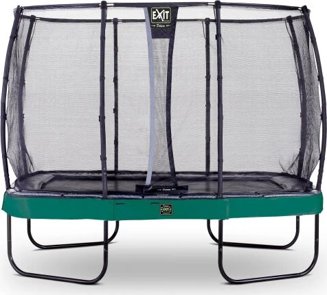Exit Toys Elegant Premium mit Deluxe Sicherheitsnetz 214x366cm Trampolin grün