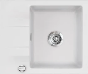 systemceram Genea 60 F Einbau Becken reversibel mit Ablauffernbedienung satin