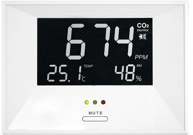 TFA Dostmann AirCO2ntrol Life Temperaturstation weiß, digital