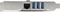 StarTech LAN-Adapter, USB-Hub, 3x USB-A 3.0, RJ-45, PCIe 2.0 x1 Vorschaubild