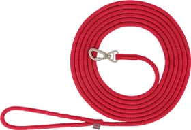 Trixie Schleppleine Summit für Hunde mit Bergsteiger-Karabiner und robustem Kern, S-M, 10m, rot