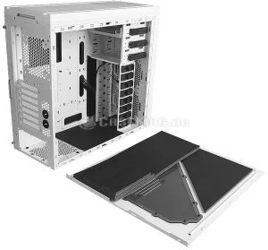 BitFenix Shinobi Core USB 2.0 weiß, Acrylfenster, schallgedämmt