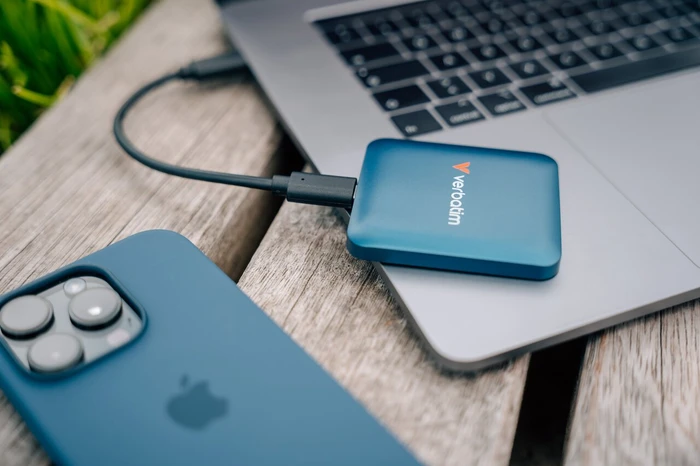 Verbatim Snapback, Blue Metallic, 1TB, USB-C 3.2