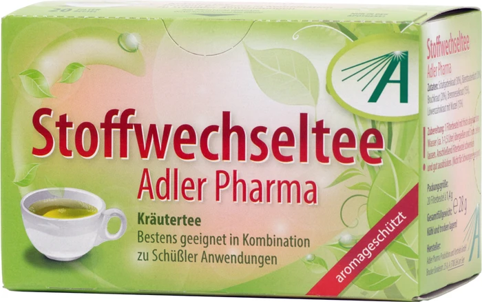Adler Schüßler Stoffwechseltee Beutel, 20 Stück