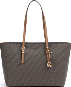 Michael Kors Quinn Large Signature Leder Shopper brown/acorn