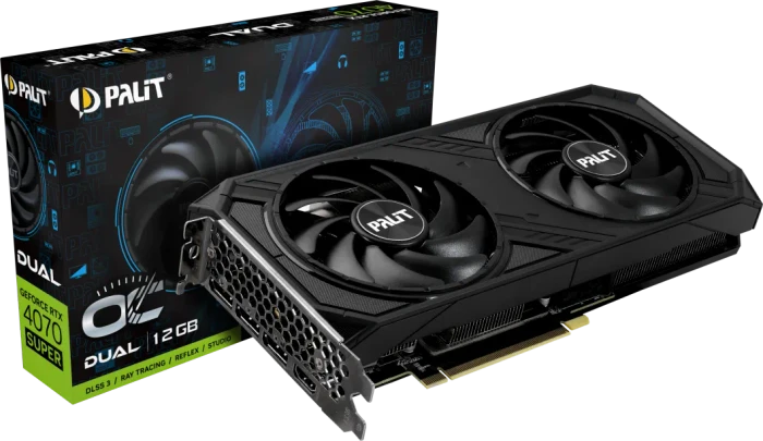 Palit GeForce RTX 4070 SUPER Dual OC, 12GB GDDR6X, HDMI, 3x DP