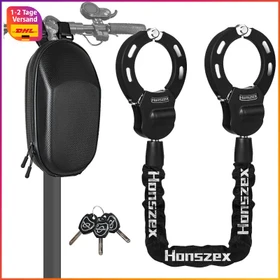 Honszex Electric Scooter Handschellen Kettenschloss, Schlüssel schwarz
