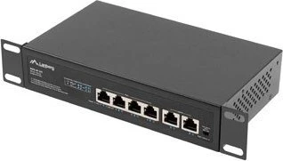 Lanberg RSFE Rackmount Switch, 6x RJ-45, 60W PoE+