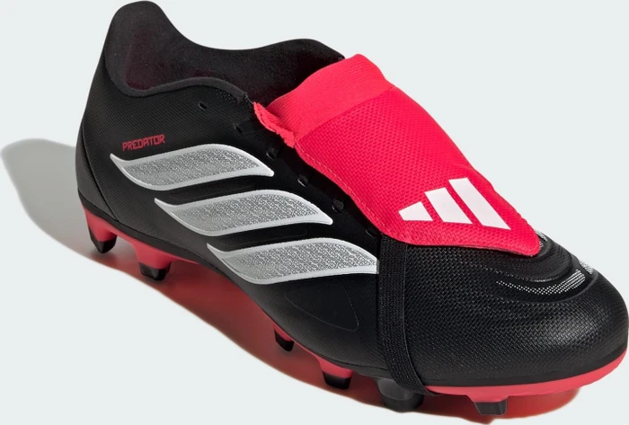 adidas Predator Club Fold-Over Tongue FG/MG core black/cloud white/lucid red (Herren)