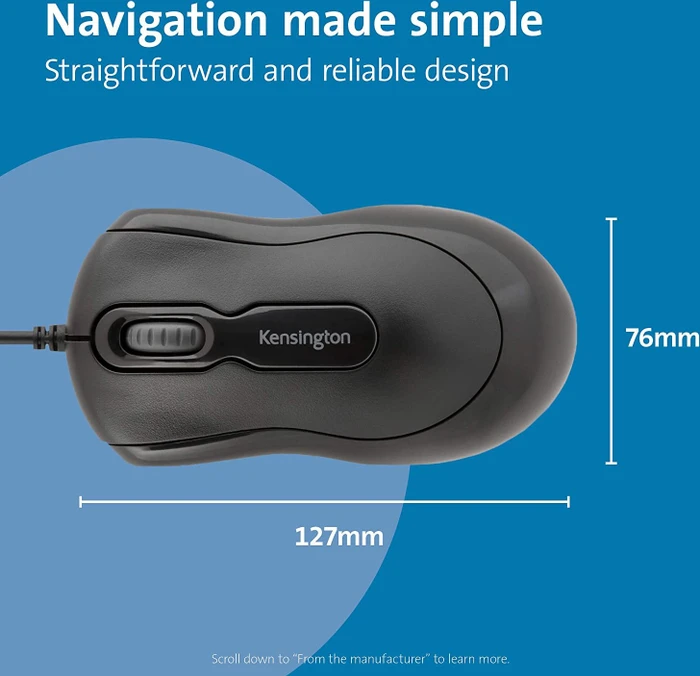 Kensington Mouse in a Box Wired schwarz, USB