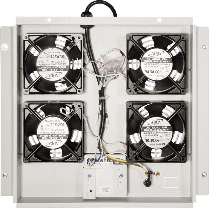 LogiLink Canovate 19" Dachlüftereinsatz, Lüftermodul, 4 Lüfter, grau