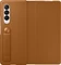 Samsung Leather Flip Cover für Galaxy Z Fold 3 5G Camel Vorschaubild