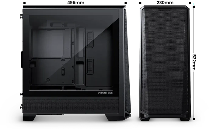 Phanteks Eclipse G400A, schwarz, Glasfenster
