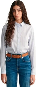 Gant Regular Fit Classic Popeline Stripe Hemd langarm light blue (Damen)
