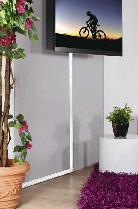 Hama PVC Kabelkanal halbrund, 1m, weiß