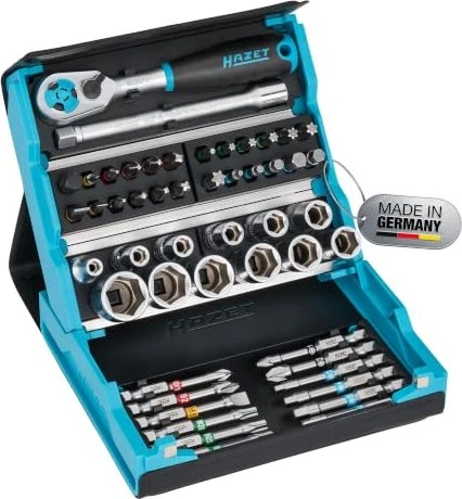 Hazet 2200SC-2 SmartCase Bitset/Steckschlüsselsatz inkl. Werkzeugbox, 50-tlg.