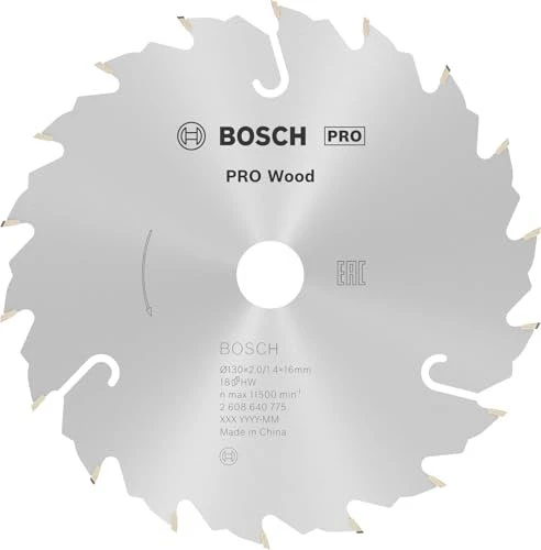 Bosch Professional Speedline Wood Kreissägeblatt 18Z, 130x2x16mm, 1 Stück