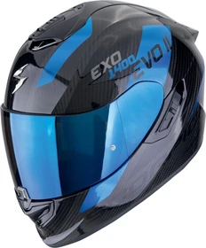 Scorpion EXO-1400 Evo II Air Carbon Platted schwarz/blau