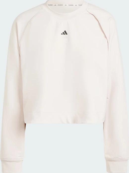 adidas Power Hidden Racerback Overlay Sweatshirt putty mauve/black (Damen)