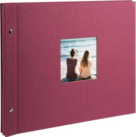 Goldbuch Schraubalbum Bella Vista Trend 39x31 schwarze Seiten fuchsia