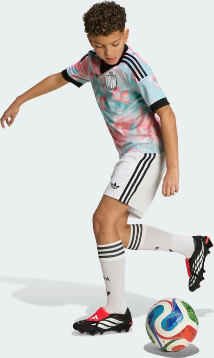 adidas FIFA WM 2026 Belgien Auswärtstrikot kurzarm frozen blue (Junior)