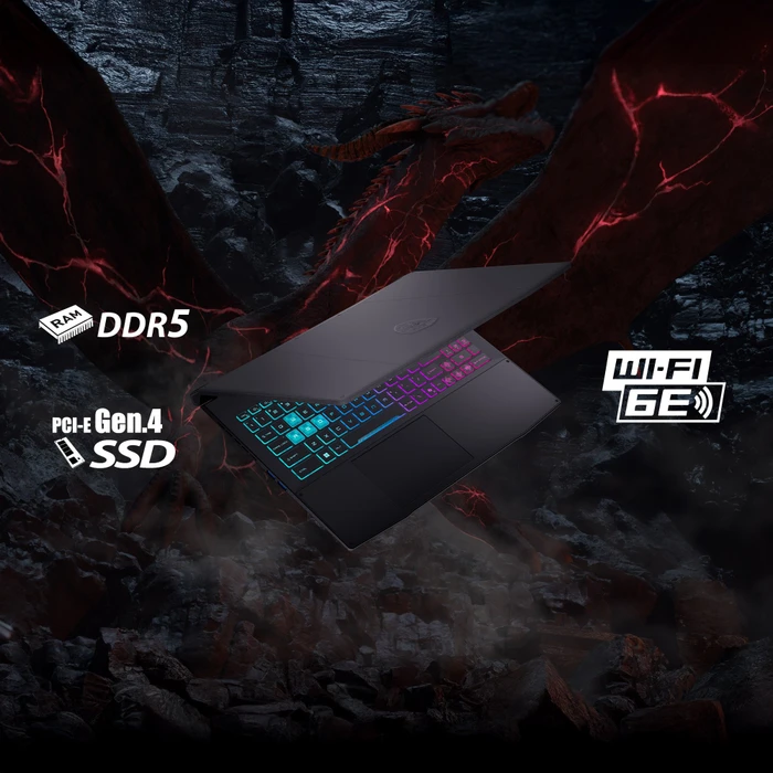 MSI Katana 15 HX B14WGK-638, Core Black, Core i7-14650HX, 16GB RAM, 1TB SSD, GeForce RTX 5070, DE