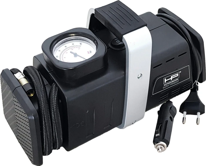 HP Autozubehör 12V/230V 7bar Elektro-Kompressor inkl. Zubehör