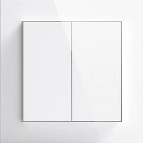 Senic Friends Of Hue Smart Switch, Tasten mit Wippe, 2-fach, weiß glänzend