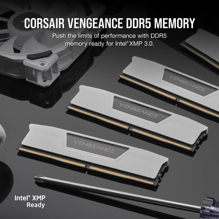 Corsair Vengeance weiß UDIMM 32GB Kit, DDR5-6000, CL30-36-36-76