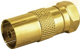 Schwaiger Adapter F-Stecker, IEC Buchse