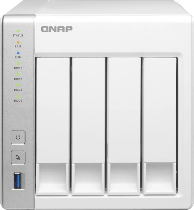 QNAP Turbo Station TS-431, 512MB RAM, 2x RJ-45 1000Base-T, 3x USB-A 3.0