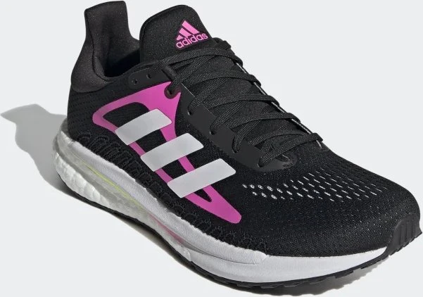 adidas Solar Glide core black/cloud white/screaming pink (Damen)