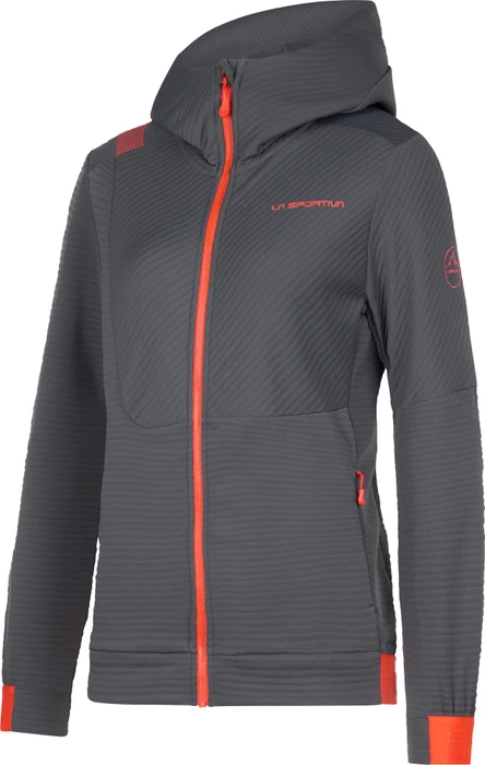 La Sportiva Mood Hoody Jacke carbon/cherry tomato (Damen)