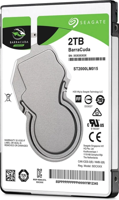 Seagate Laptop HDD 2TB, 512e / 2.5" / SATA 6Gb/s, retail