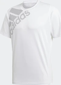 adidas Freelift Badge of Sport Funktionsshirt kurzarm weiß (Herren)