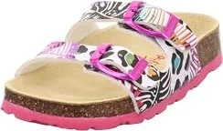 Superfit Fussbettpantoffel weiß/mehrfarbig (Junior)