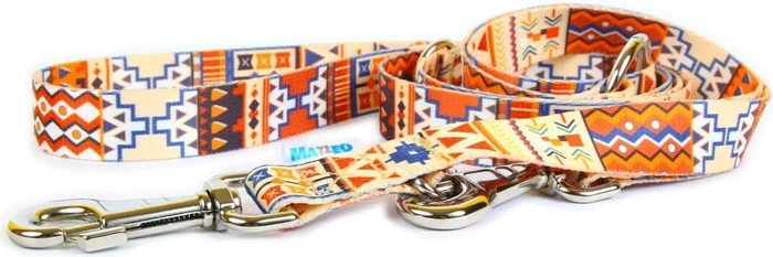 Matteo Adjustable leash Boho 20mm, Hundeleine, 220cm, 2.2m, mehrfarbig (31213357)