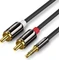 Ugreen 3.5mm Klinke auf RCA Jack 2.0m schwarz Vorschaubild