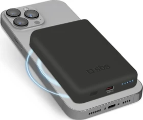 SBS Mobile Mag Power Bank 5000mAh schwarz