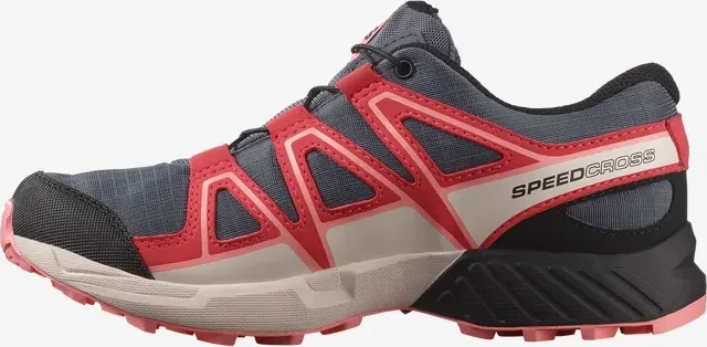 Salomon Speedcross Waterproof grisaille/hushed violet/rouge red (Junior)