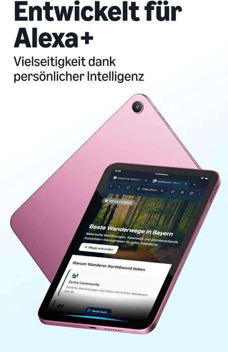 Amazon Alexa Tablet 8, rosa, 64GB, mit Werbung [2026]