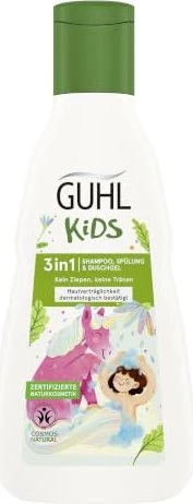 Guhl Kids 3in1 Shampoo, Spülung & Duschgel, 250ml