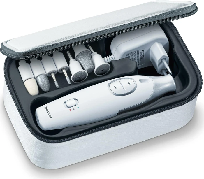 Beurer MP 42 Elektrisches Maniküre/Pediküre-Set weiß/silber