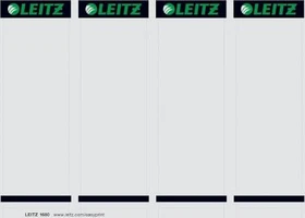Leitz beschriftbare Ordner-Rückenschilder kurz/breit, grau, 100 Blatt/400 Stück