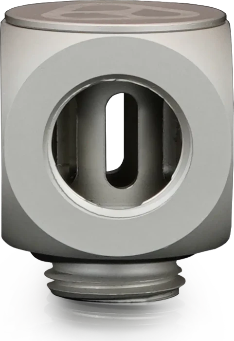 Thermal Grizzly DeltaMate Rotary T-Verteiler G1/4", matt nickel