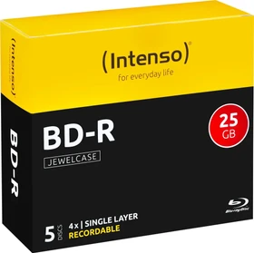 Intenso BD-R 25GB, 4x, 5er Jewelcase