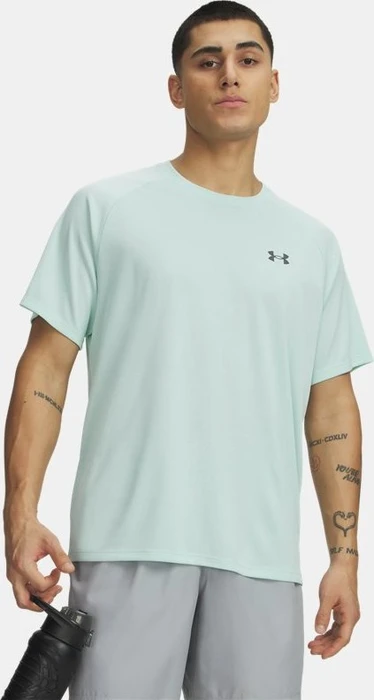 Under Armour Tech Textured Funktionsshirt kurzarm refresh mint/castlerock (Herren)