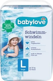 Babylove Gr.L Einweg-Schwimmwindel, 12+kg, 12 Stück